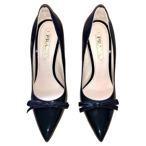 prada off center bow pump|Prada pumps and sandals.